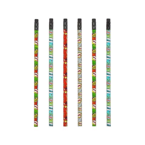 Ooly 12'li Silgili Kurşun Kalem - Comic Attack