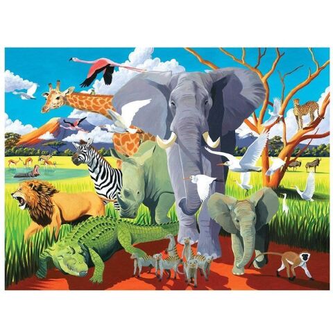 Crocodile Creek Puzzle Safari 500 Parçalı Yapboz