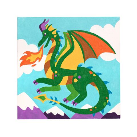 Ooly Colorific Canvas Sayılarla Boyama - Fantastic Dragon