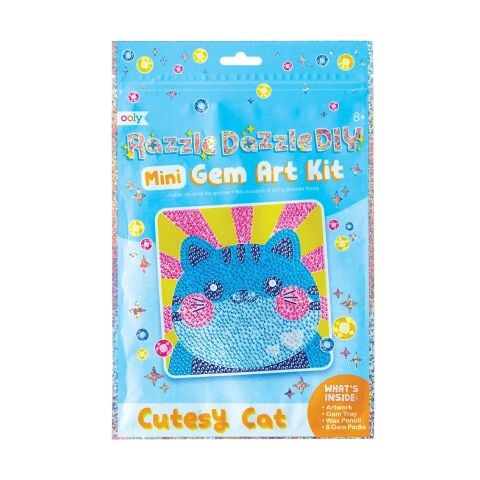 Ooly Razzle Dazzle Mini Kristal Sanat Seti - Cutesy Cat