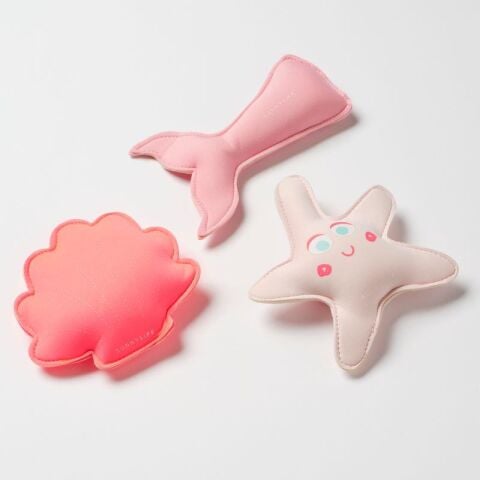 Sunnylife Melody Denizkızı Dalış Arkadaşları 3'lü Set- Neon Strawberry