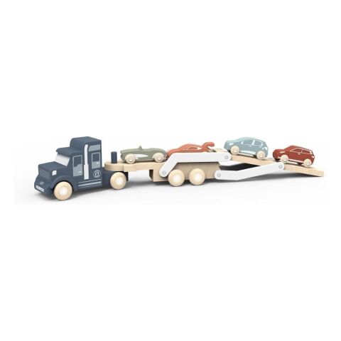 Speedy Monkey - Araba Taşıyıcı Kamyon - Ahşap