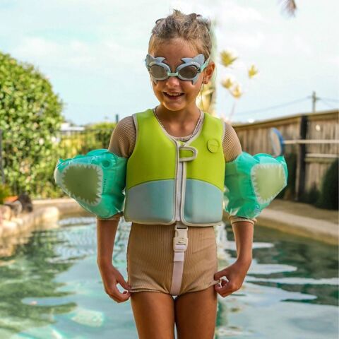 Sunnylife - Köpekbalığı Şişme Yüzme Kollukları Aqua