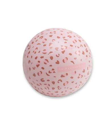 Swim Essentials - Old Pink Leopar Desenli Plaj Topu