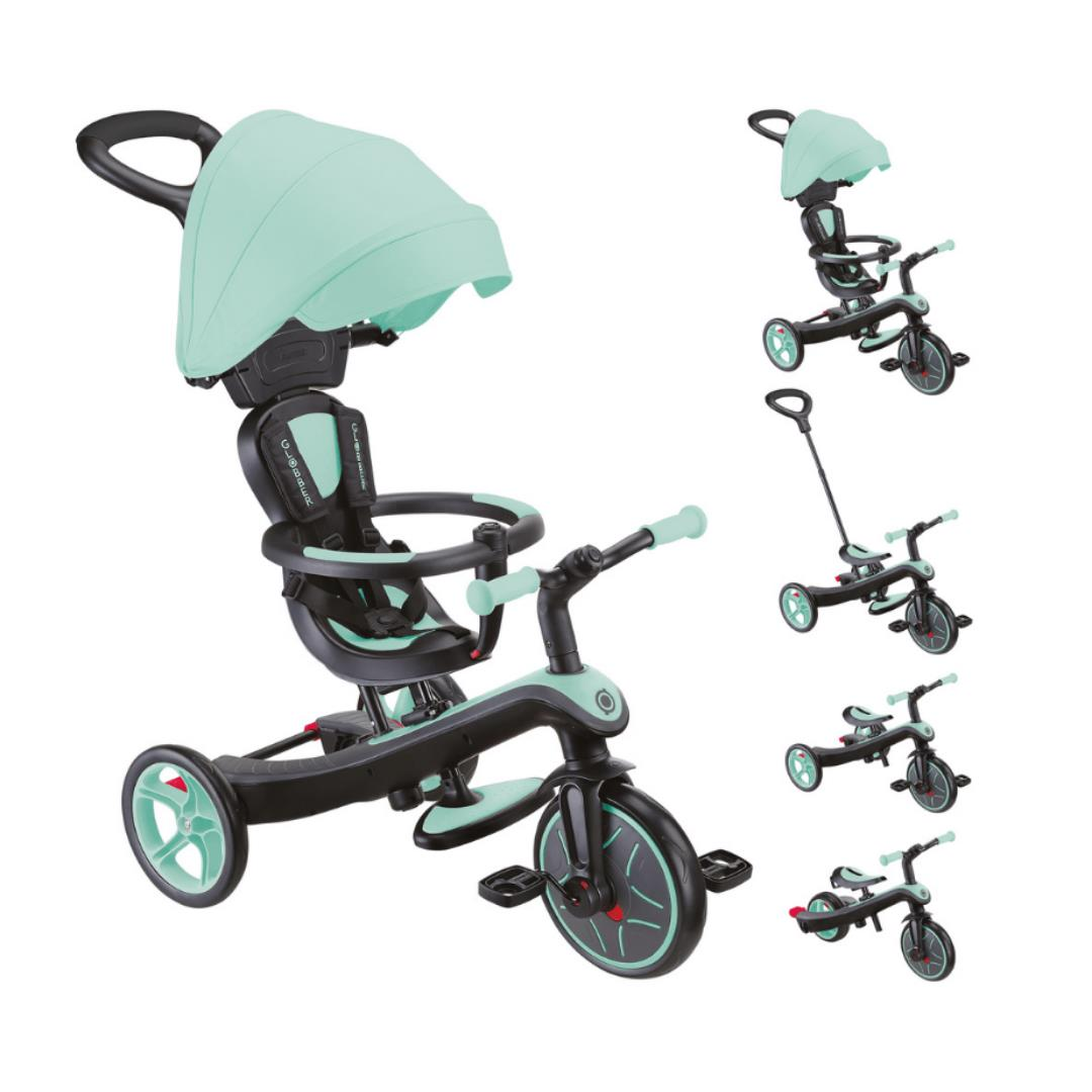 Globber Explorer 4in1 Trike Bisiklet - Mint Yeşili