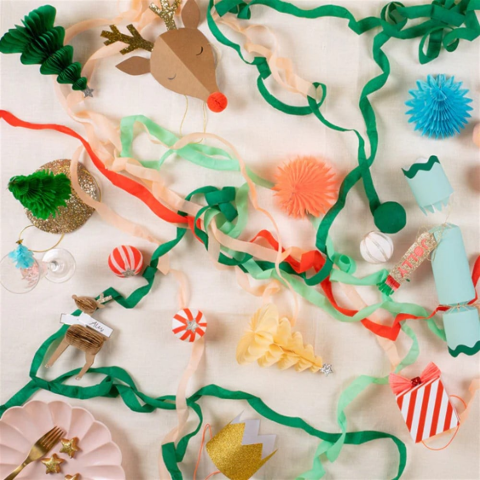 Meri Meri - Christmas Multi Surprise Balls - Yeni Yıl Sürpriz Topları - 6Lı