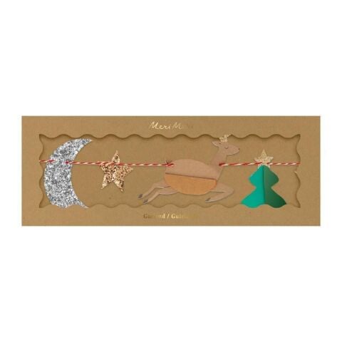 Meri Meri - Honeycomb Festive Icon Garland - Yeni Yıl Semboller Asılan Süs