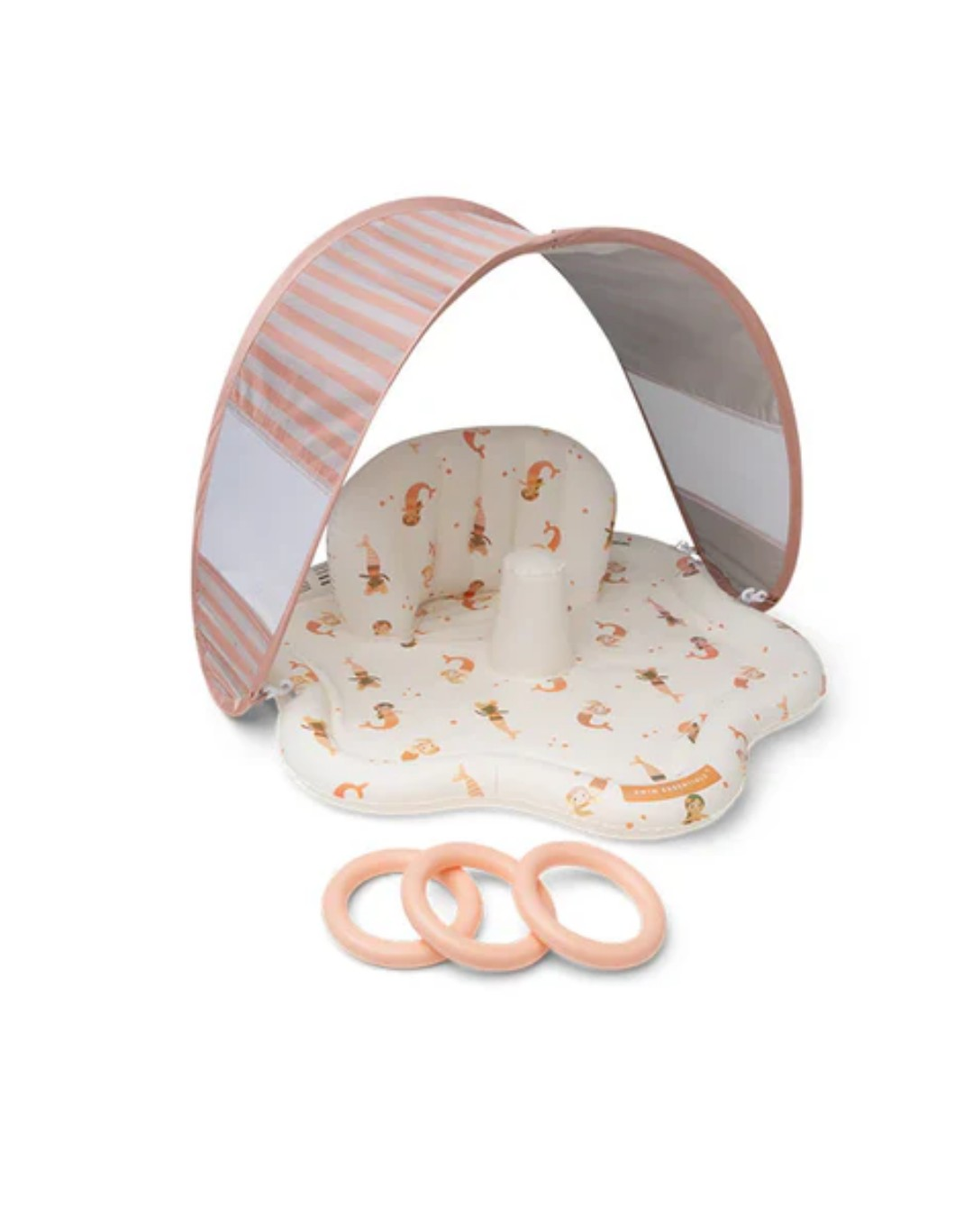 Swim Essentials - Mermaid Bubbles Sırt Destekli ve Gölgelikli Bebek Oyun Matı 76 cm