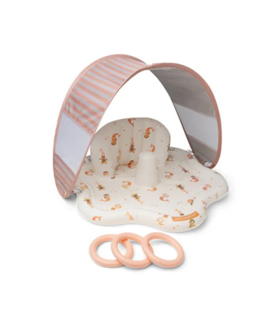 Swim Essentials - Mermaid Bubbles Sırt Destekli ve Gölgelikli Bebek Oyun Matı 76 cm