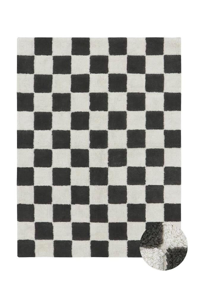 Lorena Canals Çocuk Odası Halısı, Kitchen Tiles Dark Grey XS