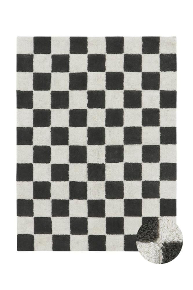 Lorena Canals Çocuk Odası Halısı, Kitchen Tiles Dark Grey XS