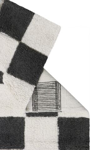 Lorena Canals Çocuk Odası Halısı, Kitchen Tiles Dark Grey XS