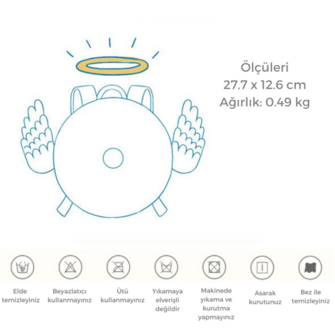 Zoyzoii Donut Serisi Sırt Çantası - Shiny Angel