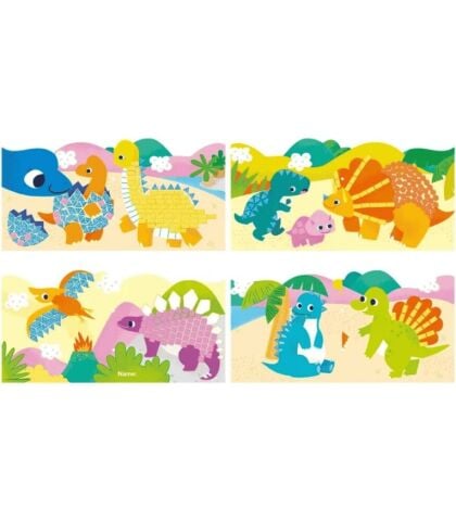 Avenir Mozaik Yapıştırma - Dinosaurs