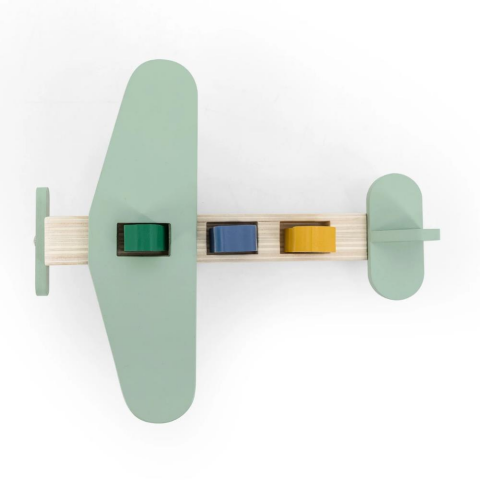 Trixie - Wooden Animal Airplane - Ahşap Oyuncak Uçak