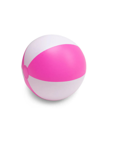 Swim Essentials - Beyaz/Pembe Çizgili Plaj Topu