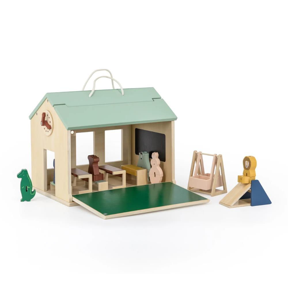 Trixie - Wooden School With Accecsories - Ahşap Okul Seti