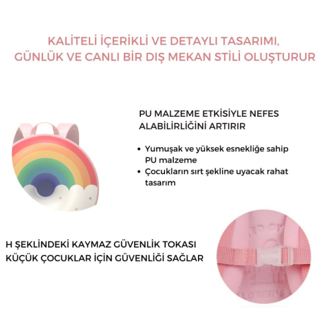 Zoyzoii Donut Serisi Sırt Çantası - Sweet Rainbow