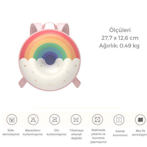 Zoyzoii Donut Serisi Sweet Rainbow Sırt Çantası