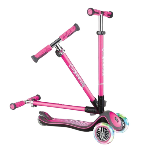 Globber Scooter / Elite Deluxe Işıklı / Pembe