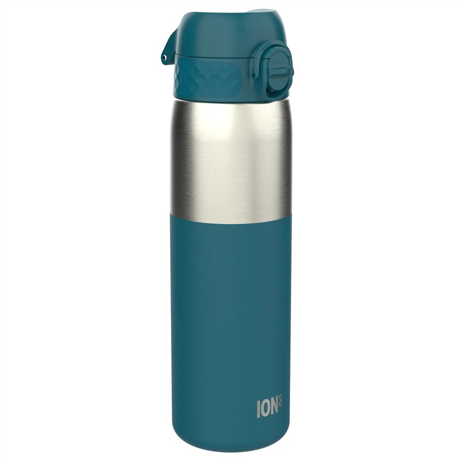 Ion8  - Paslanmaz Çelik İnce Suluk - Koyu Turkuaz - 600 ml - Sızdırmaz