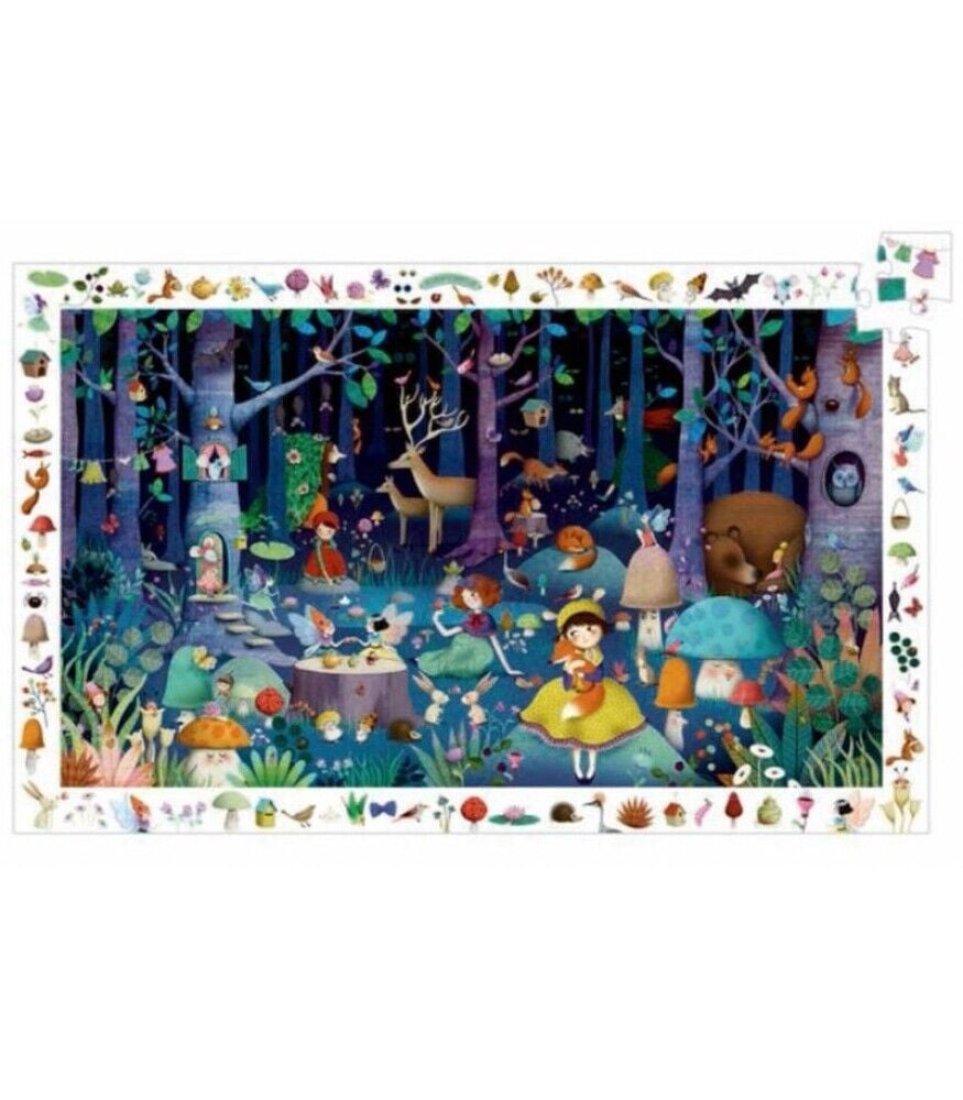 Djeco Klasik Puzzle 100 Parça - Enchanted Forest