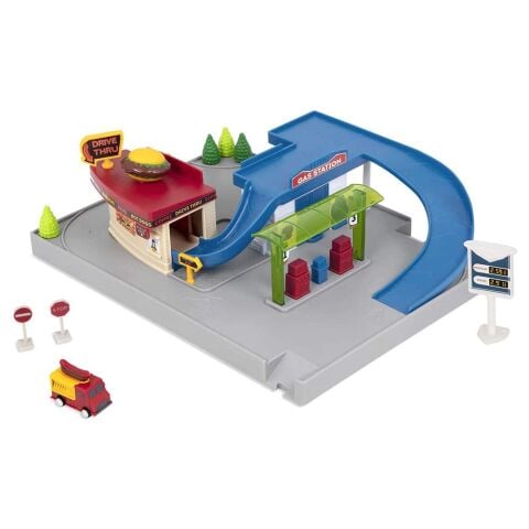 Driven Benzin İstasyonu / Pocket Series Gas Station Playset