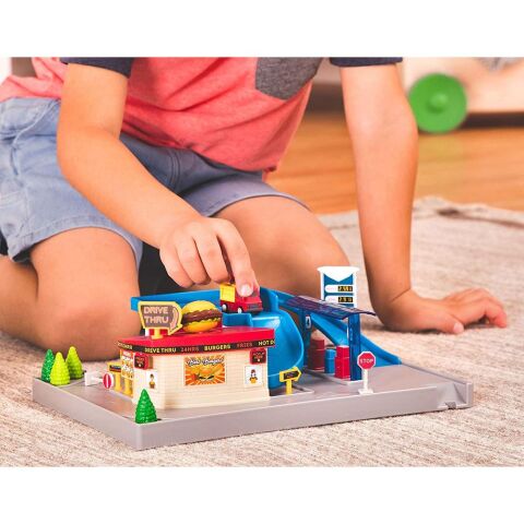 Driven Benzin İstasyonu / Pocket Series Gas Station Playset