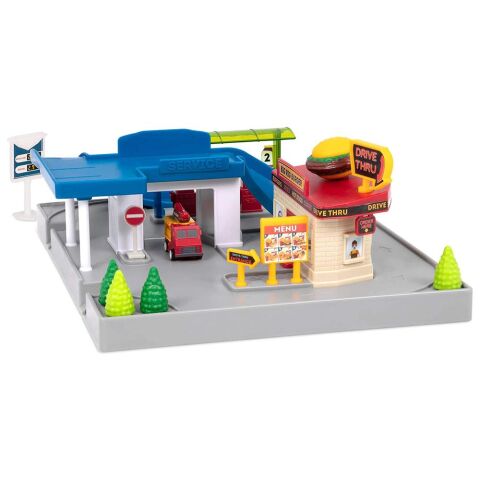 Driven Benzin İstasyonu / Pocket Series Gas Station Playset