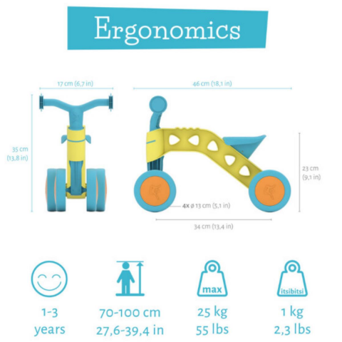 Chillafish Itsibitsi - Bin Sür - Denge - Sarı/Mavi