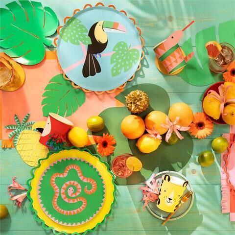 Meri Meri - Tropical Leaf Napkins - Tropikal Yaprak Peçeteler - 16 Adet