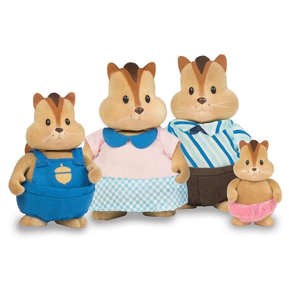 Li'l Woodzeez Çizgili Sincap Ailesi - Scamperscoots Chipmunk Family