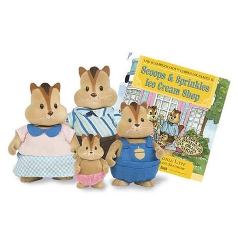 Li'l Woodzeez Çizgili Sincap Ailesi - Scamperscoots Chipmunk Family