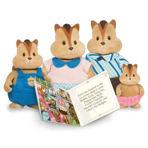 Li'l Woodzeez Çizgili Sincap Ailesi - Scamperscoots Chipmunk Family