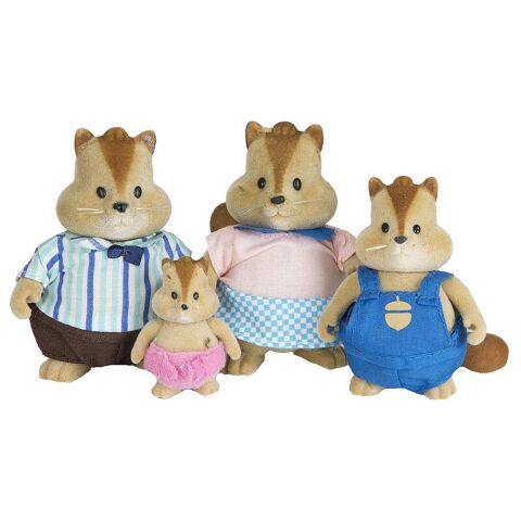 Li'l Woodzeez Çizgili Sincap Ailesi - Scamperscoots Chipmunk Family