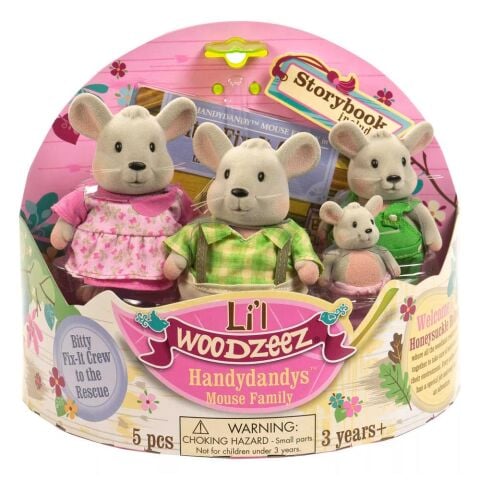 Li'l Woodzeez Fare Ailesi - Small Mouse Character Set