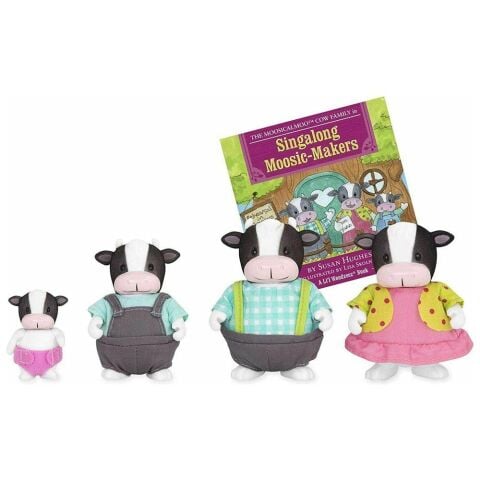 Li'l Woodzeez İnek Ailesi - The MoosicalMoo Cow Family