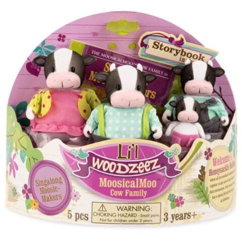 Li'l Woodzeez İnek Ailesi - The MoosicalMoo Cow Family