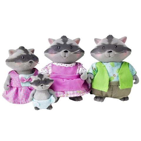 Li'l Woodzeez Rakun Ailesi - Diggadillys Raccoon Family