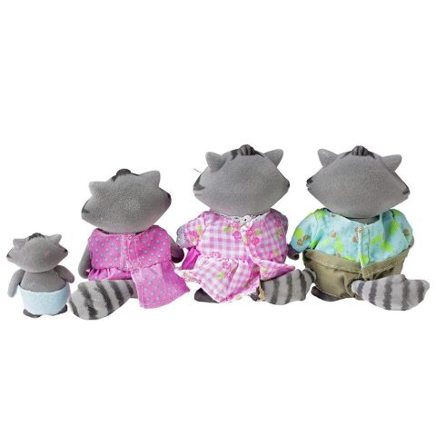 Li'l Woodzeez Rakun Ailesi - Diggadillys Raccoon Family