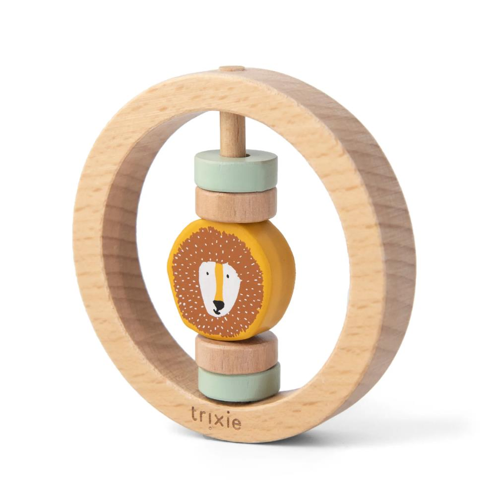 Trixie - Wooden Round Rattle - Ahşap Yuvarlak Çıngırak - Mr. Lion