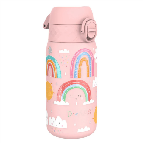 Ion8 - Paslanmaz Çelik Çocuk Suluk - Gökkuşağı - 400 ml - Sızdırmaz