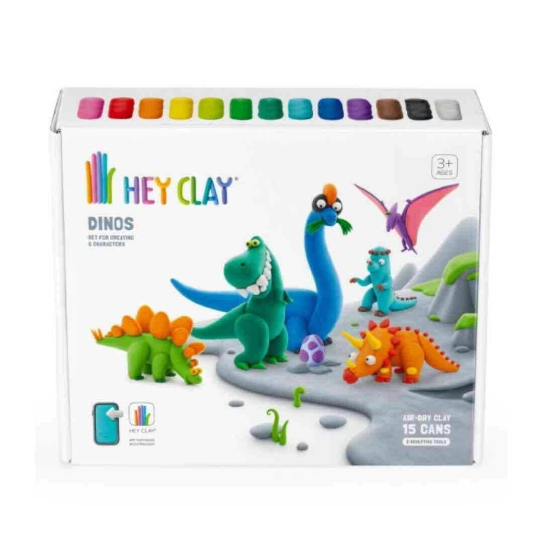 Hey Clay  Hava ile Kuruyan Kil (15'li kutu) - Dinozorlar