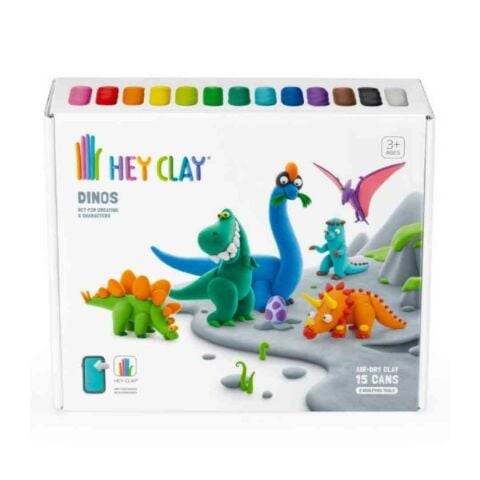 Hey Clay  Hava ile Kuruyan Kil (15'li kutu) - Dinozorlar