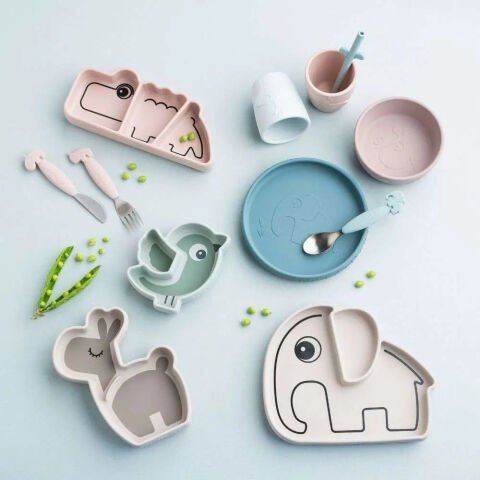 Done by Deer - Deer Friends - Paslanmaz Çelik Çatal, Kaşık ve Bıçak Seti - Pembe