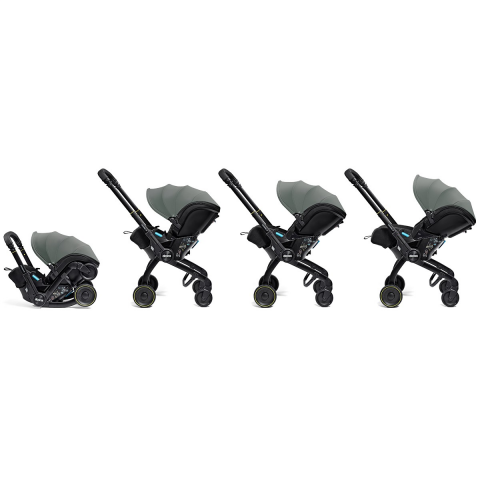 Doona X 3 Yatış Pozisyonlu Oto Koltuğu&Bebek Arabası Slate Green