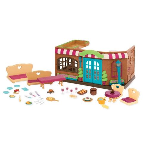 Li'l Woodzeez Restaurant Seti - Restaurant Playset with Toy Food