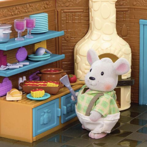 Li'l Woodzeez Restaurant Seti - Restaurant Playset with Toy Food