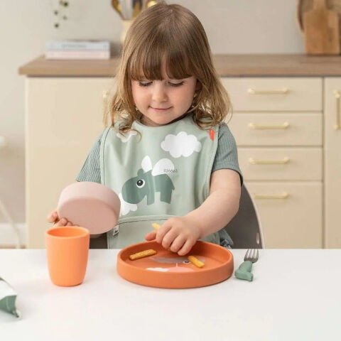 Done by Deer - Deer Friends - Paslanmaz Çelik Çatal, Kaşık ve Bıçak Seti - Yeşil