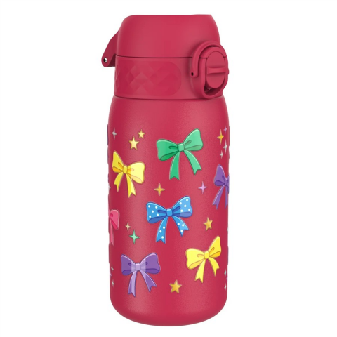 Ion8 - Paslanmaz Çelik Çocuk Suluk - Fiyonklar - 400 ml - Sızdırmaz